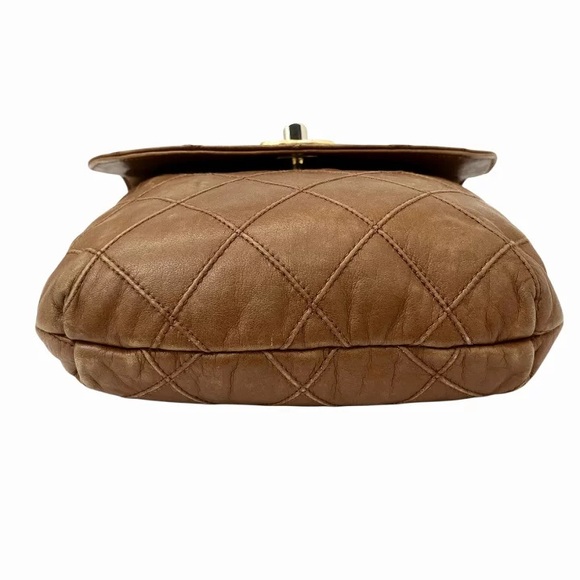 AUTHENTIC CHANEL mini wild stitch bum bag waist bag belt 75cm brown lambskin - Picture 12 of 12